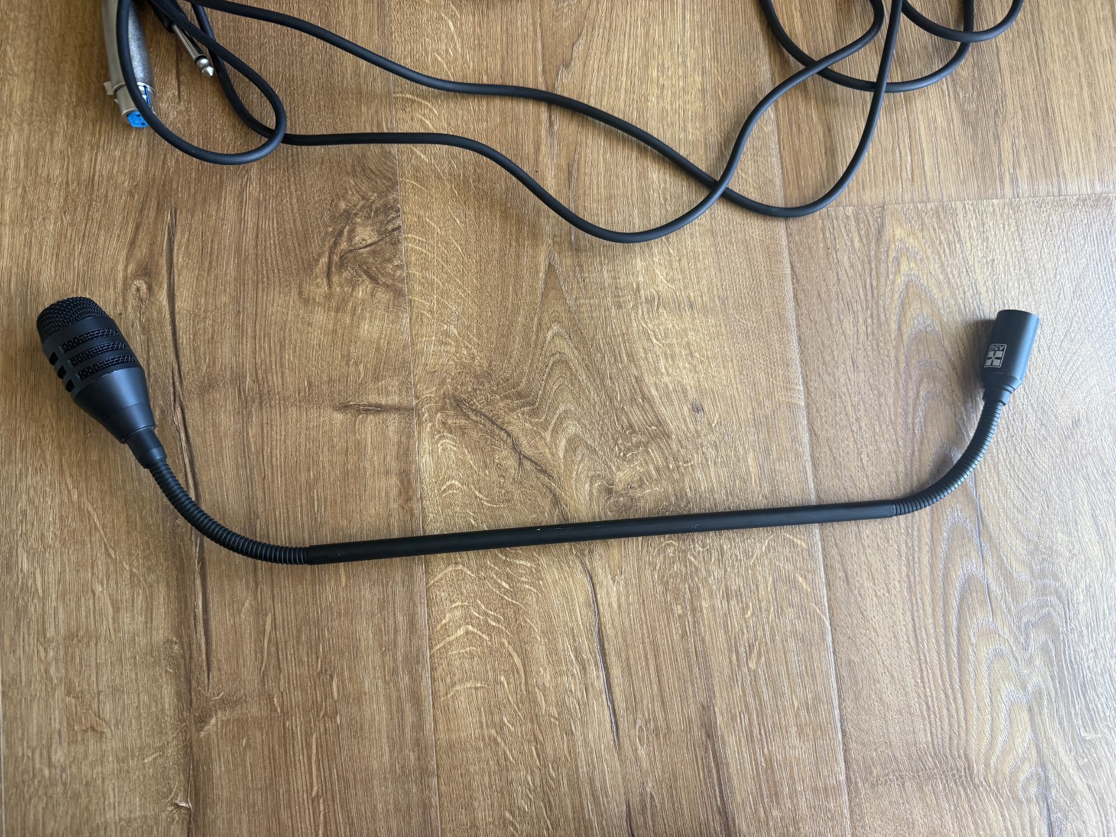 ASG Goosneck Microphone with ˜100" Audio Cable Excellent Condition Tested Works