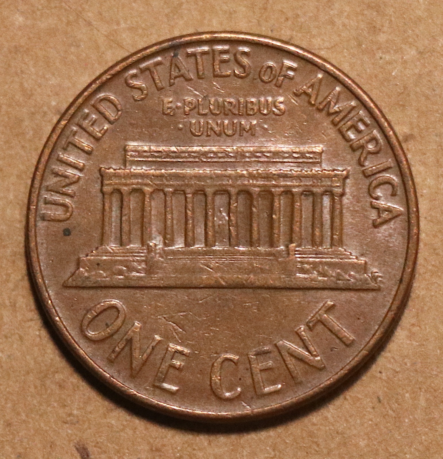 1964 Lincoln Memorial cent brown