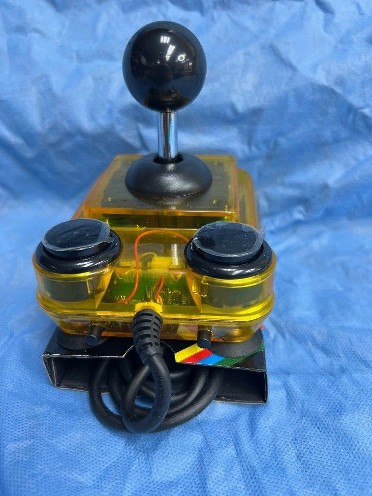 ArcadeR 9-pin (DB9) standard Retro Joystick - Transparent Yellow