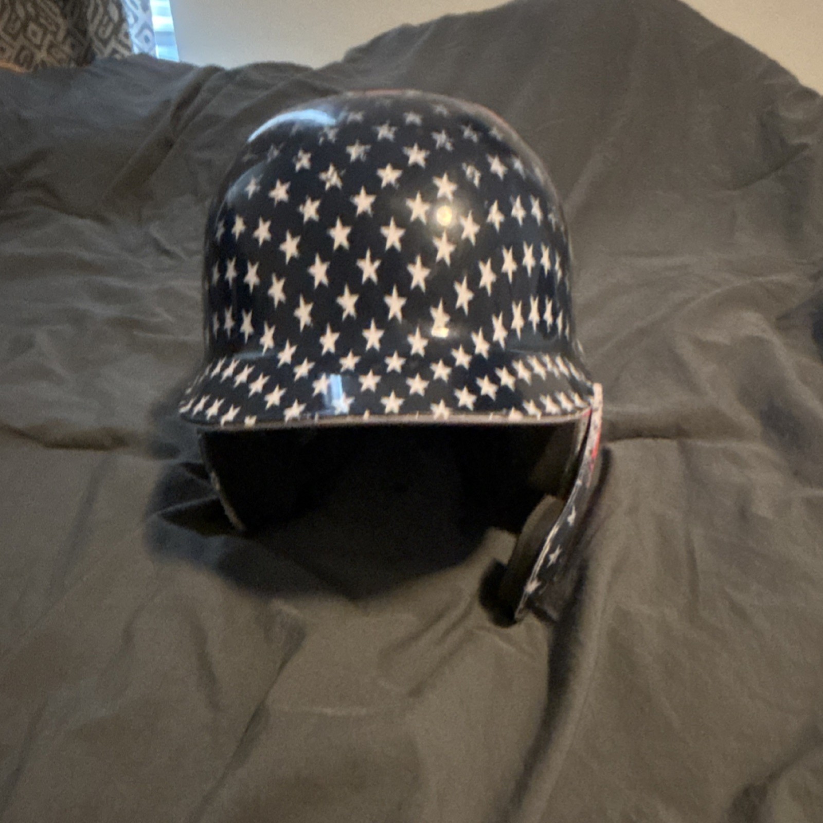 adidas GSH3A Senior Baseball Helmet Jaw Guard American Flag 7-7 5/8
