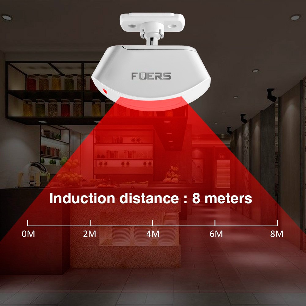Wireless Motion Detector Doorbell Alarm Plug & Play Security Chime