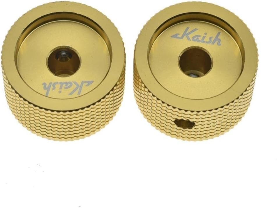 4pcs Guitar/Bass/AMPS Set Screw Aluminium Pot Knobs 1/4" Top Hat Knob Bell Knobs