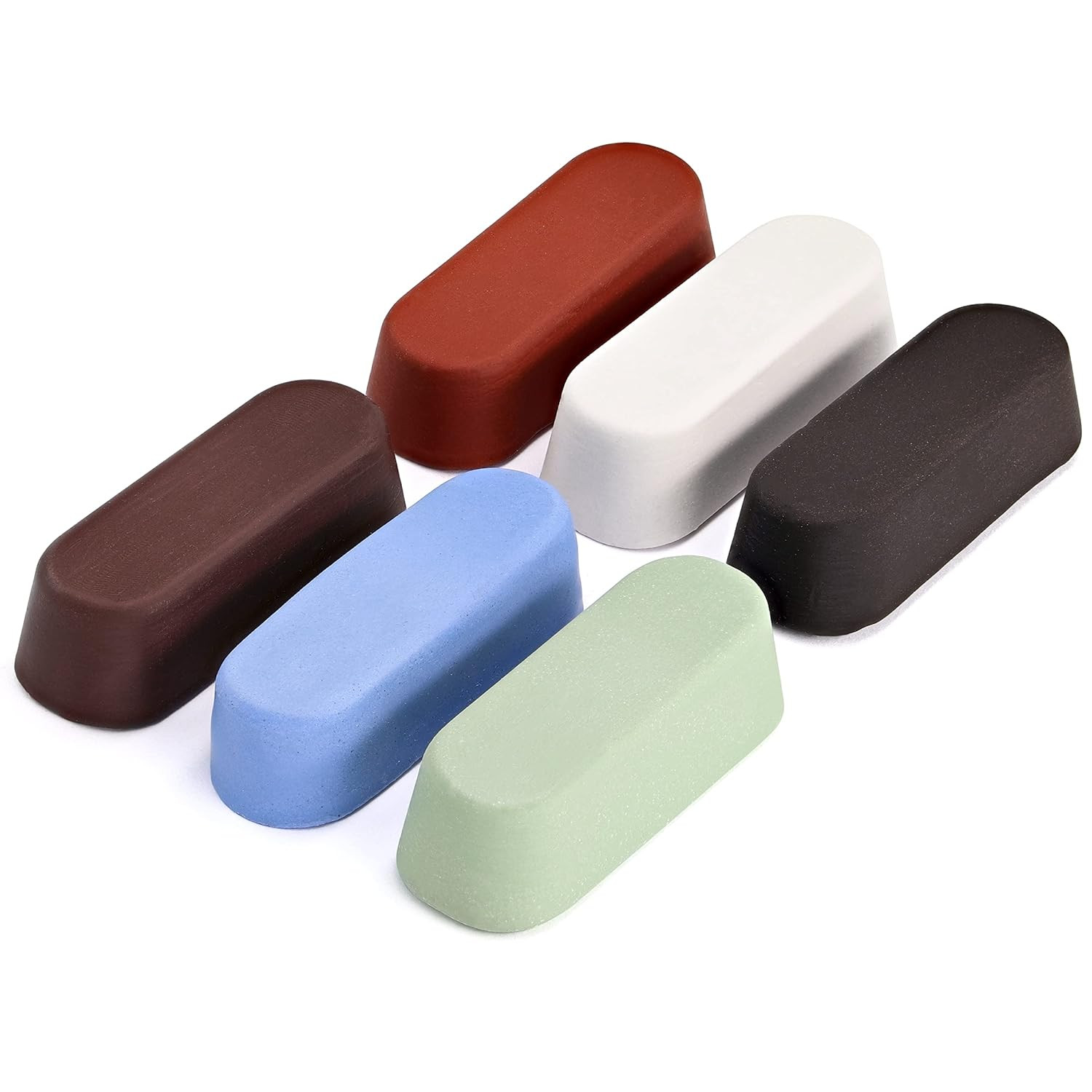 6 Piece Polishing Compound Cutting & Buffing Compound 1 Oz Kit - Includes: Black