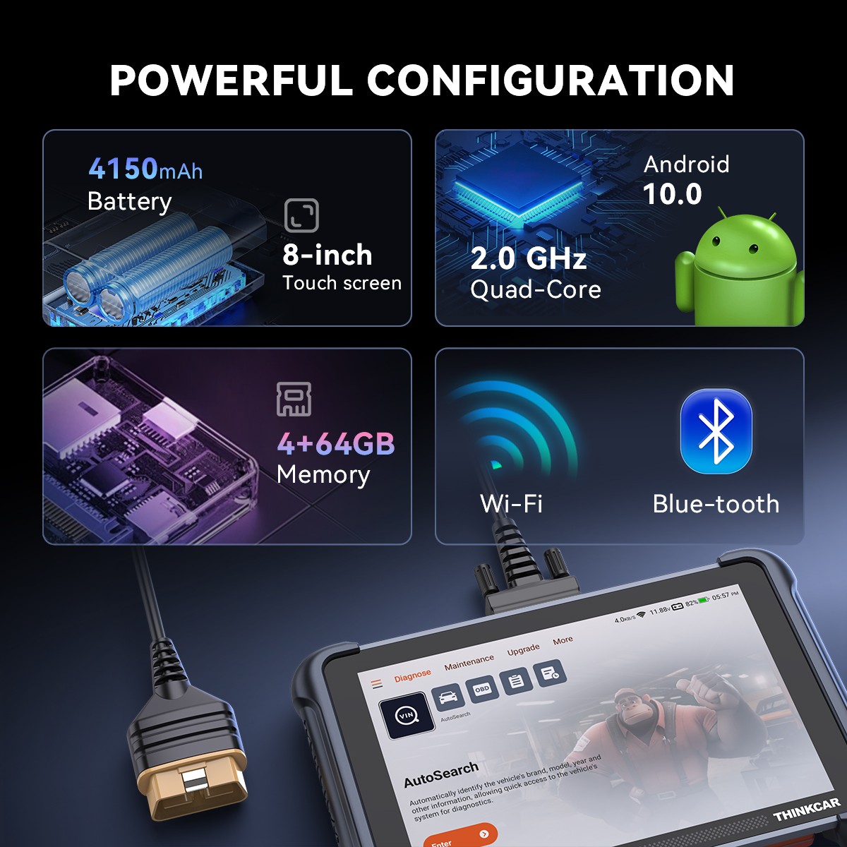 ThinkScan 689 Car Auto OBD2 Diagnostic Device ALL System Reader Scanner Tool US