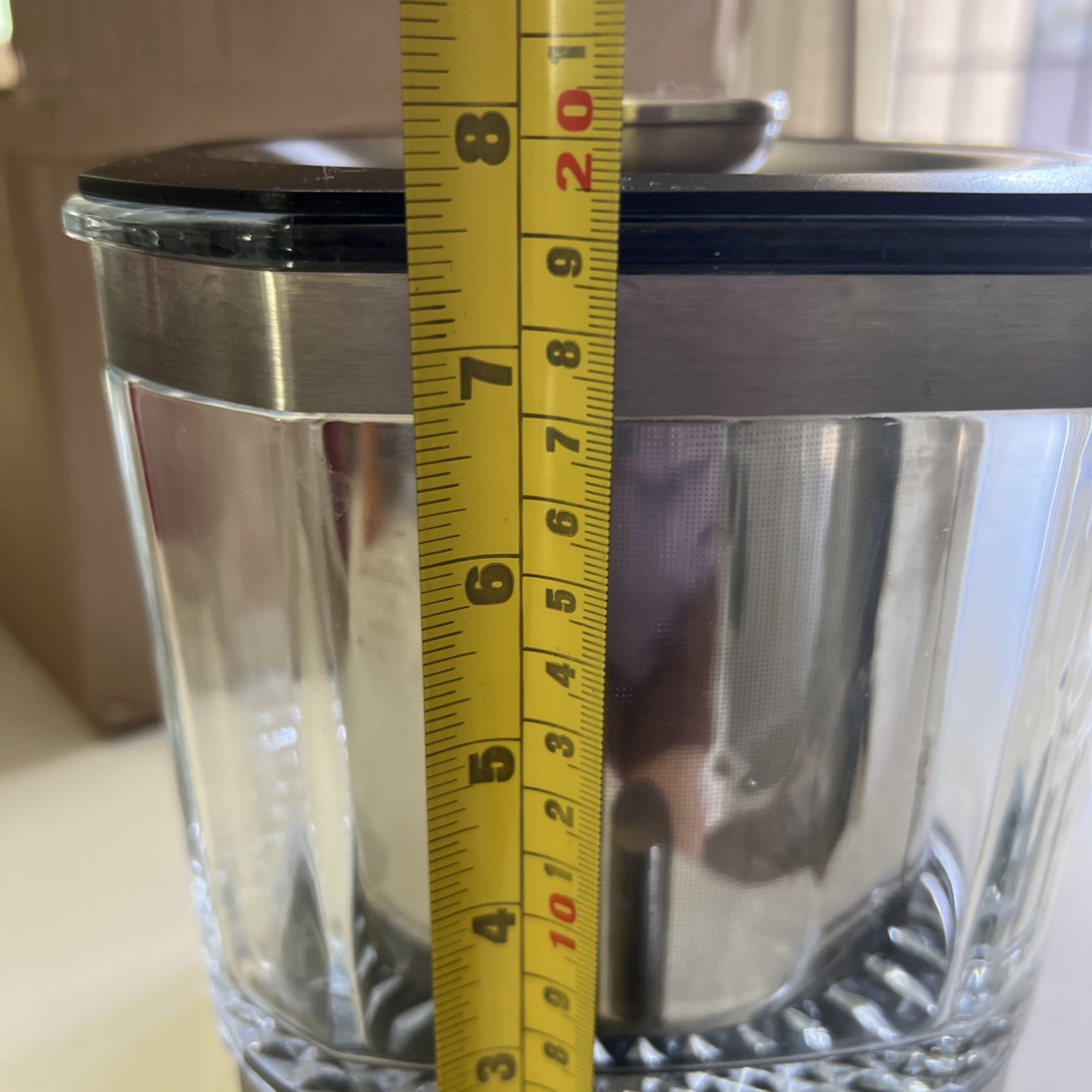 Gvode Ice Coffee Tea Cold Brew Large 5 C Infuser Maker Stainless/Glass EUC
