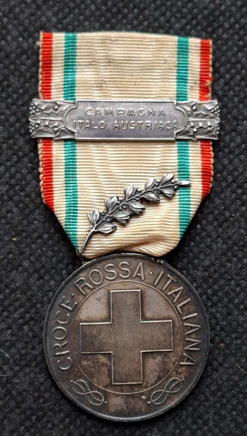 CRI Volunteer Merit Medal Italian Pink Cross Italian-Austrian Bar