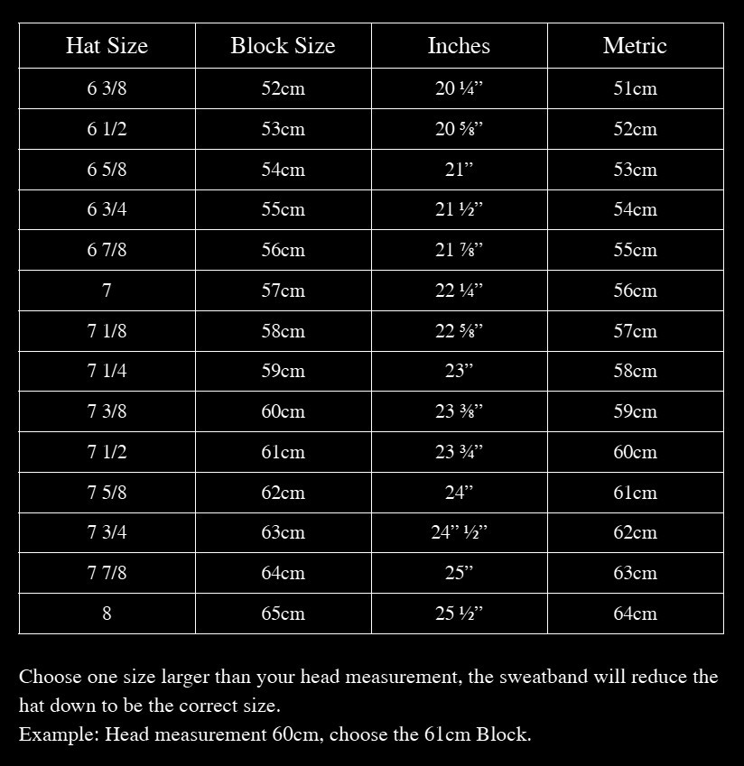 Style #60 3D Printed Open Crown Hat Block 52cm-65cm, Fully Customizable