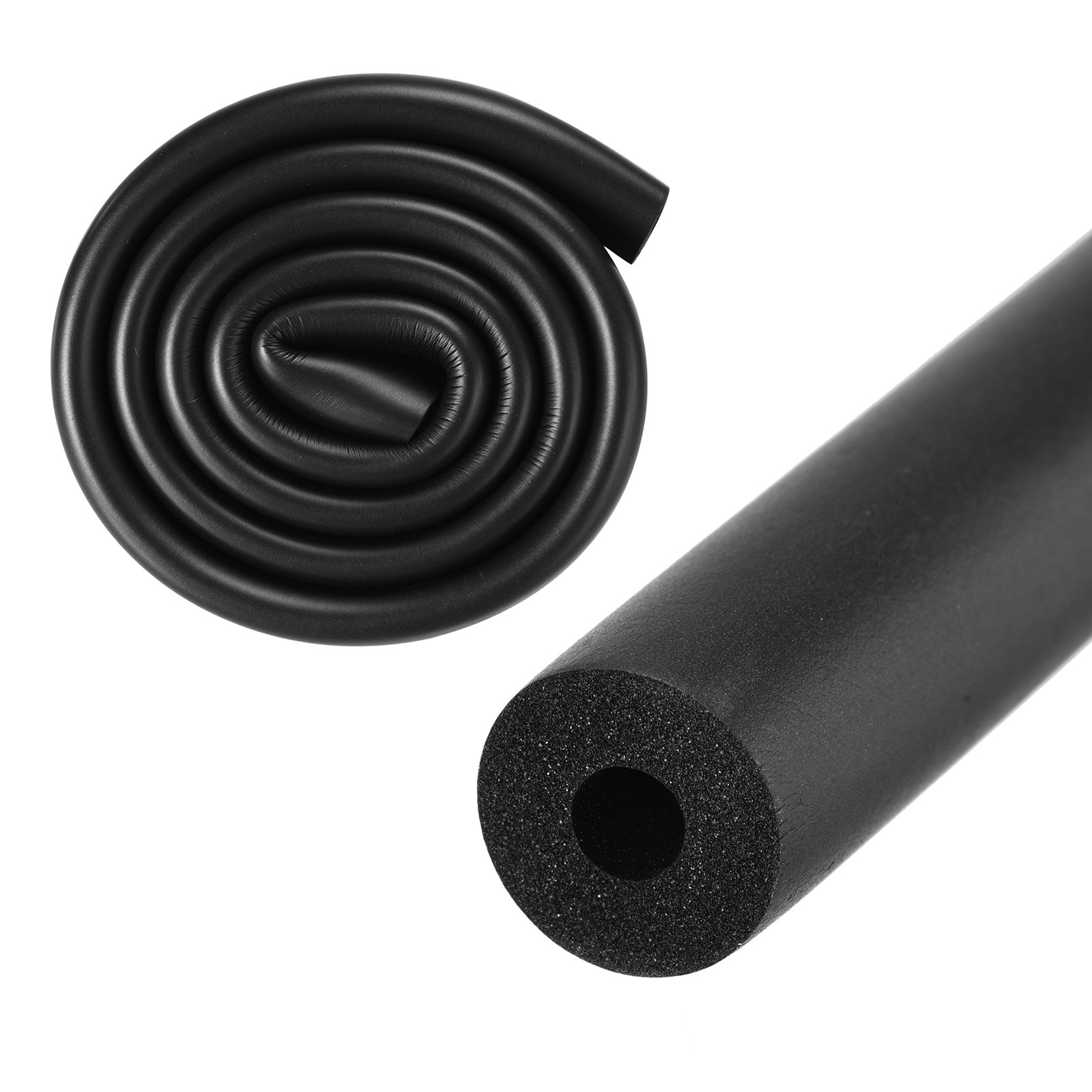 Insulating Foam Pipe for 6mm ID 16mm OD 1m Length Pipe Black