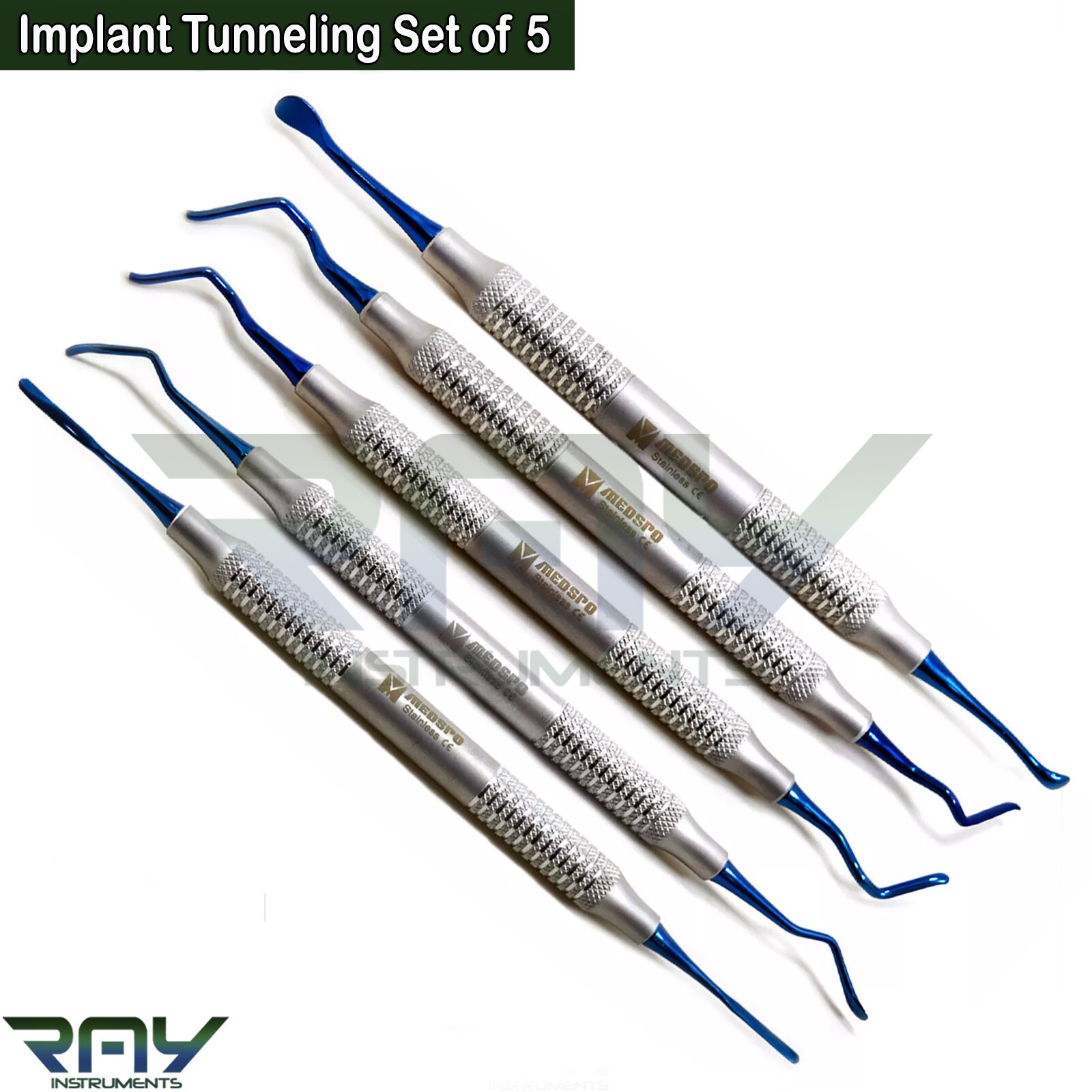Vista Tunneling Kit Implant Surgery Periodontal Tunneling Procedure Instruments