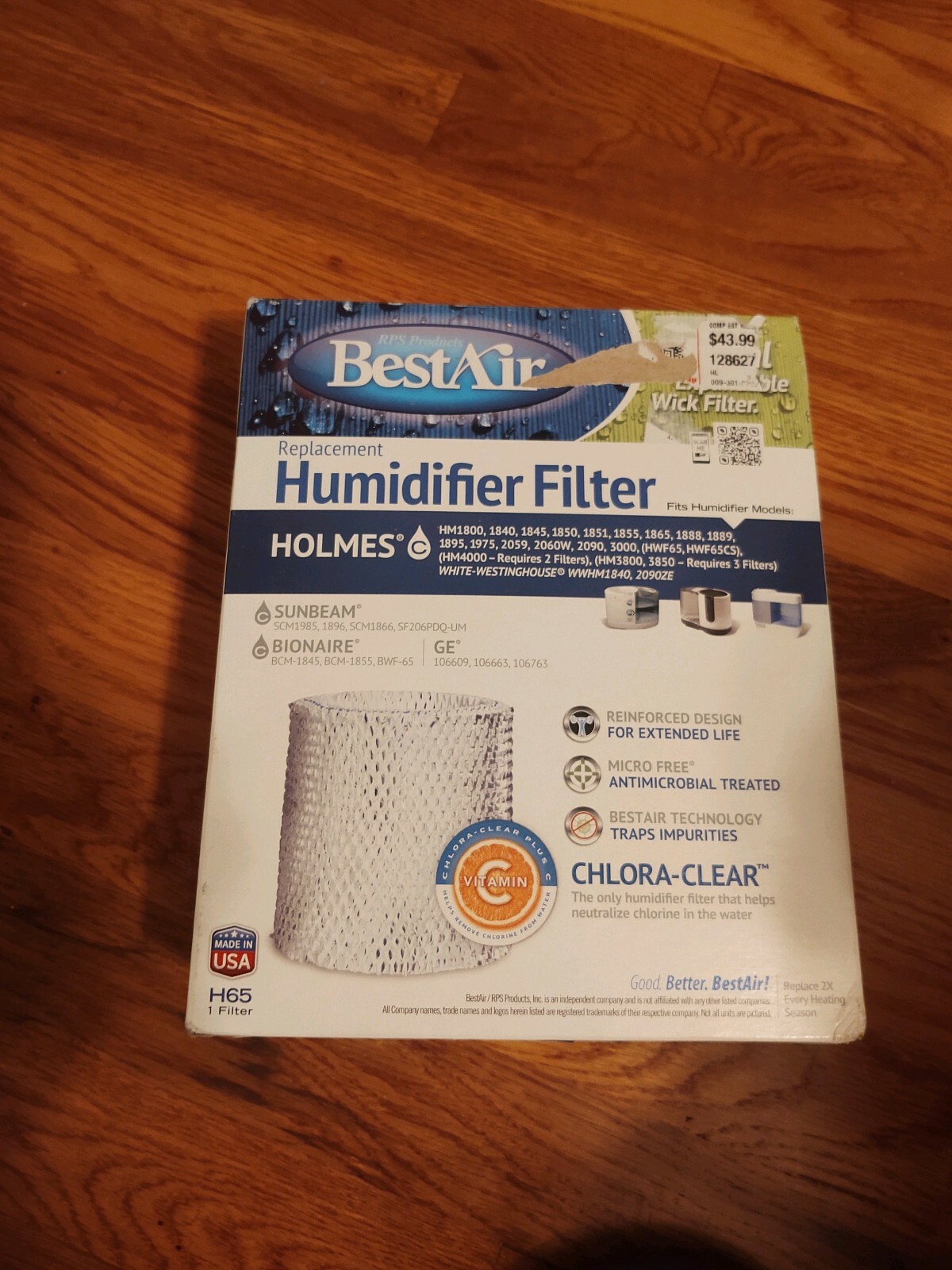 H65 Best Air Humidifier Filter/ Ships without the box