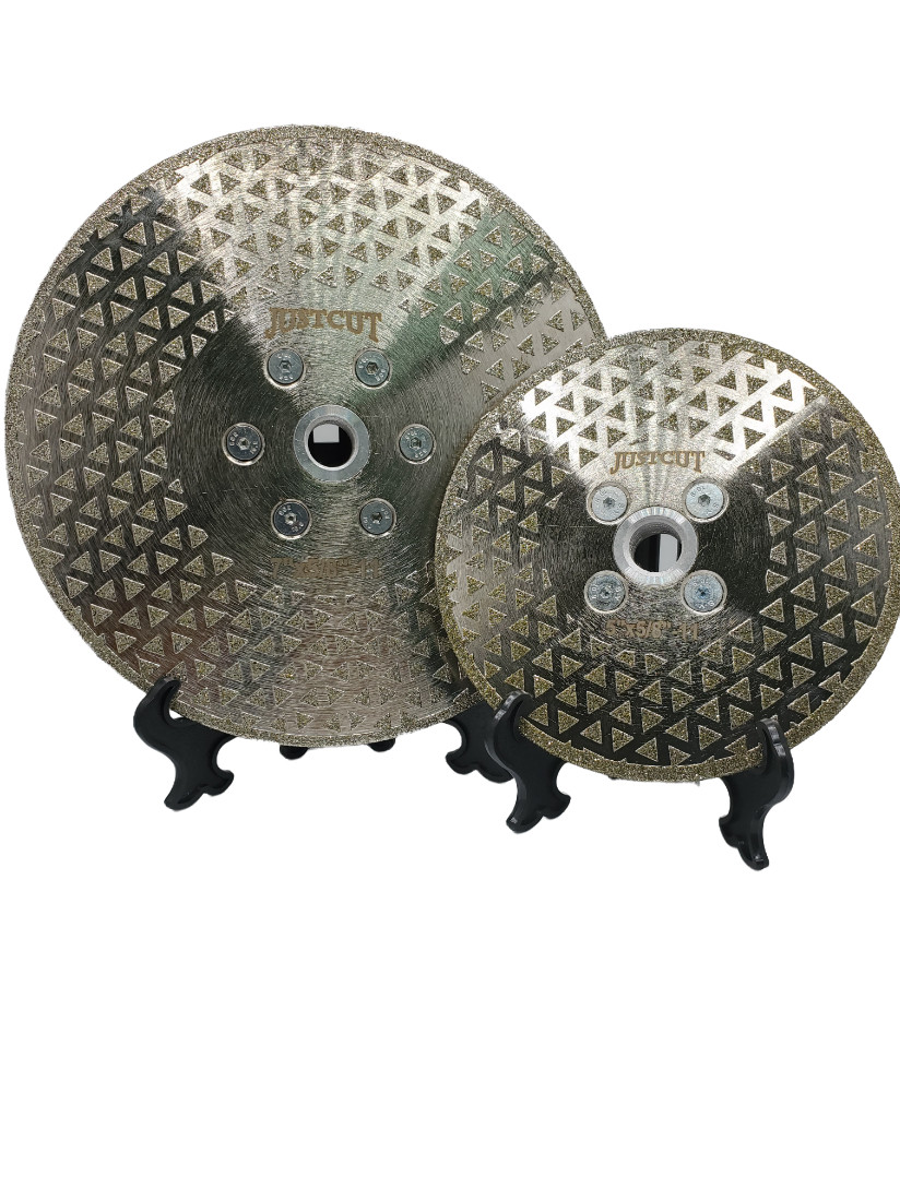 5"-7" Marble Cutting Multi Electroplated Blade Wheel 5/8"-11 Thread JUSTCUT