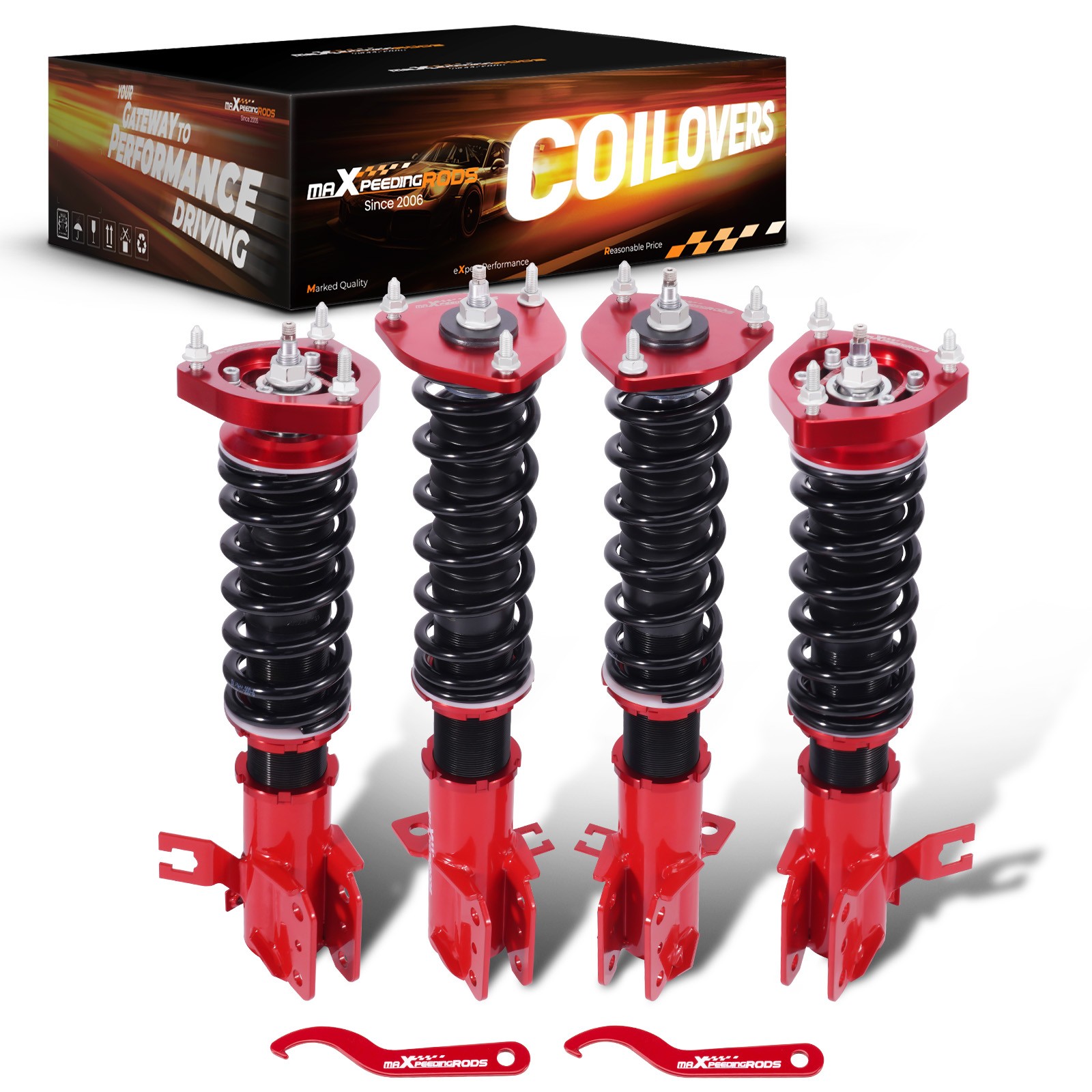 MaXpeedingrods Coilover Lowering Kit ADJUSTABLE Damping For SENTRA B13 91-94