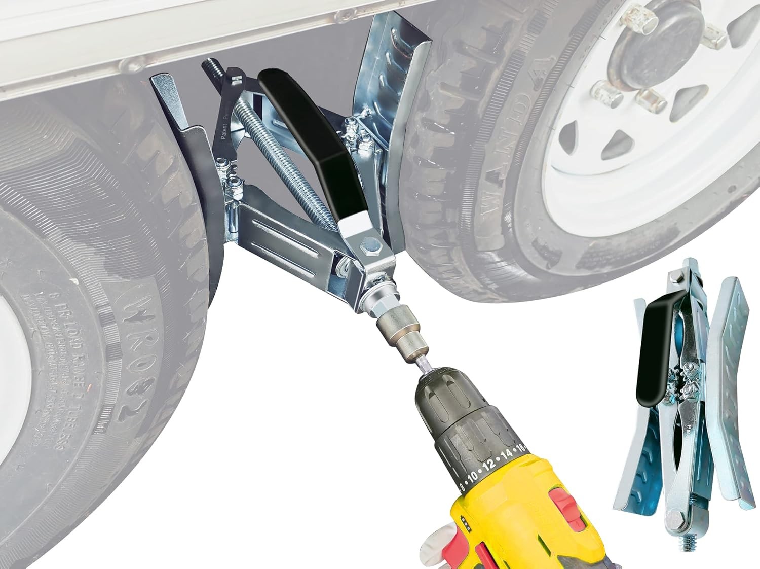 Camper Wheel Chock, Heavy Duty Rotatable X Shaped Stabilizer for RV Trailer...