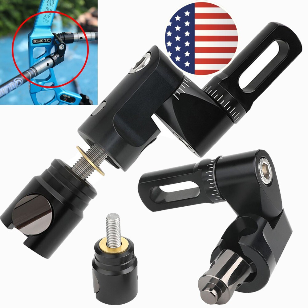 Single Side V-Bar Adjustable Aluminum Compound Bow Stabilizer Archery Shooting