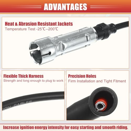 7mm Ignition Coil Harness Cable for Mercedes Spark Plugs