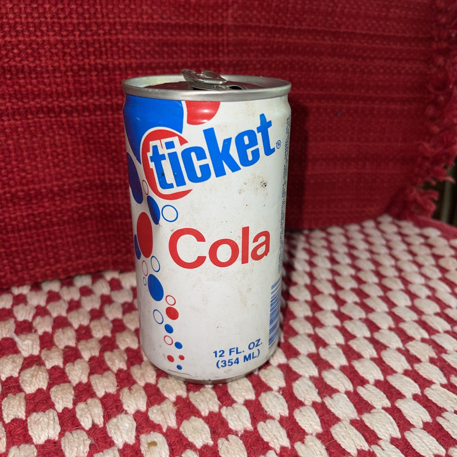 Ticket Cola soda can 12fl.oz
