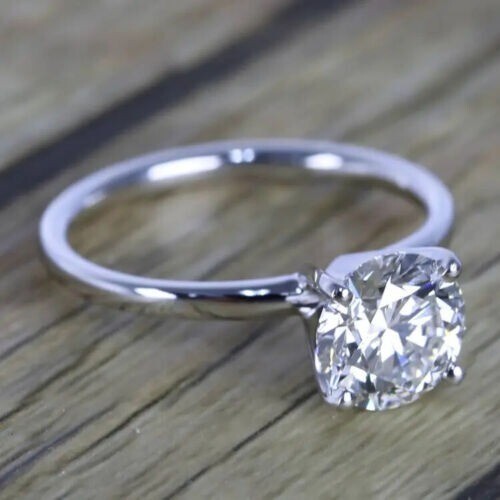 3.60 Ct Round Cut White Diamond Lab-Created Wedding Ring 925 Sterling Silver