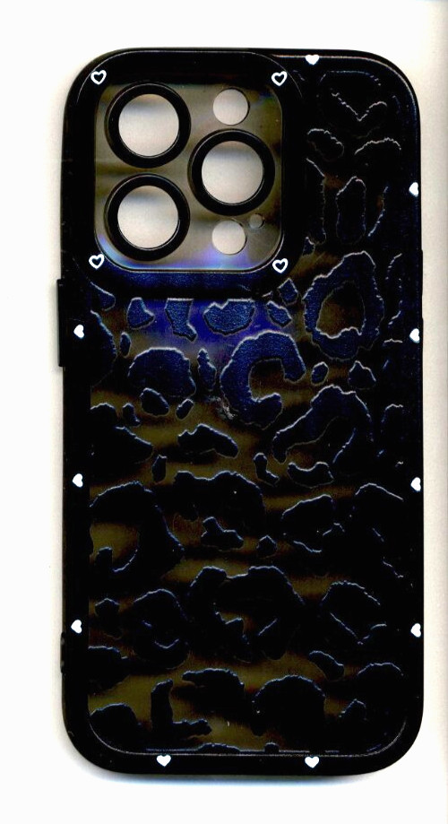 Case for iPhone 14 Pro Leopard Print TPU cover raised Camera protection