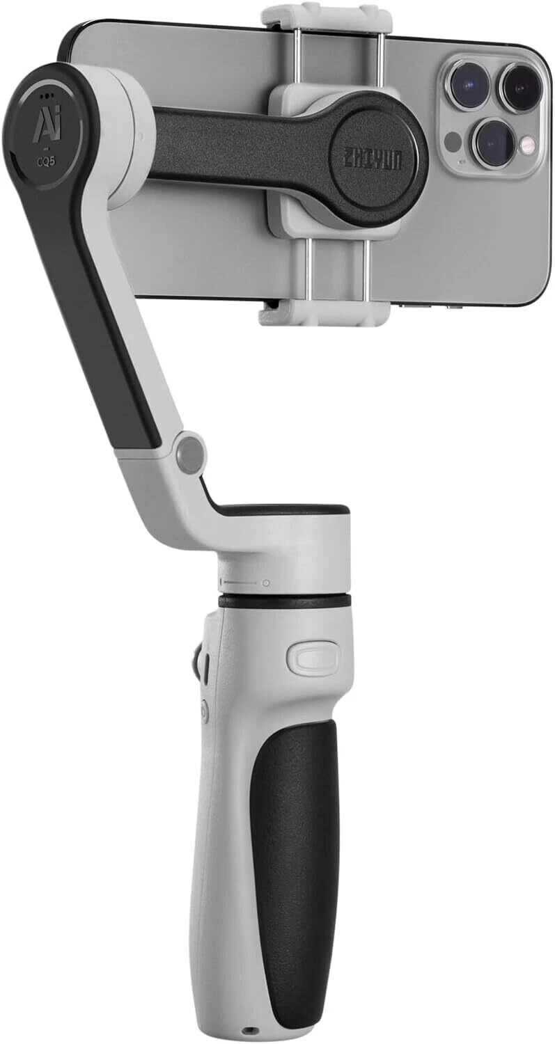 Zhiyun Cinepeer CQ5 Phone Gimbal Stabilizer with AI Tracker Voice Control Gray
