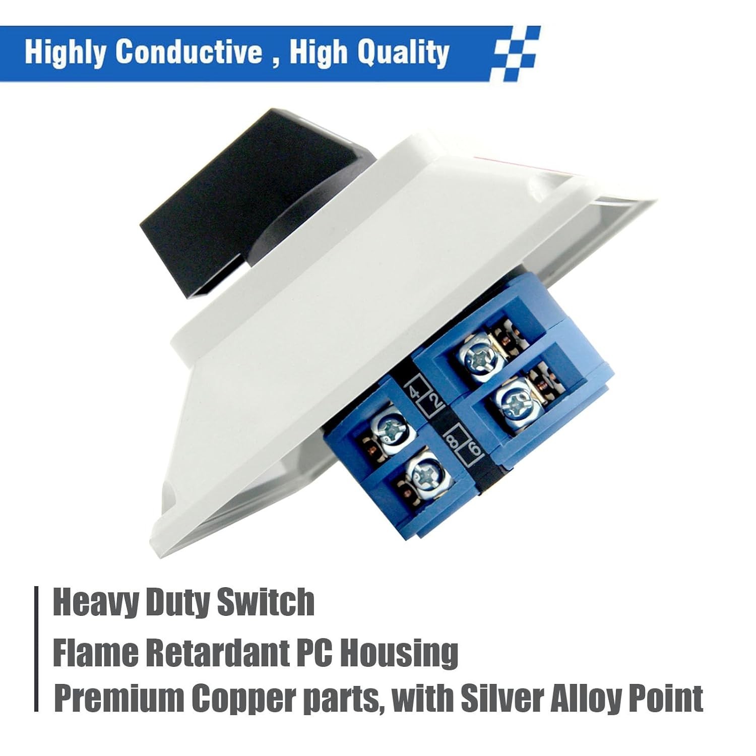 Durable 660V Rotary Changeover Switch, 63A Master Switch in Flame Retardant Box