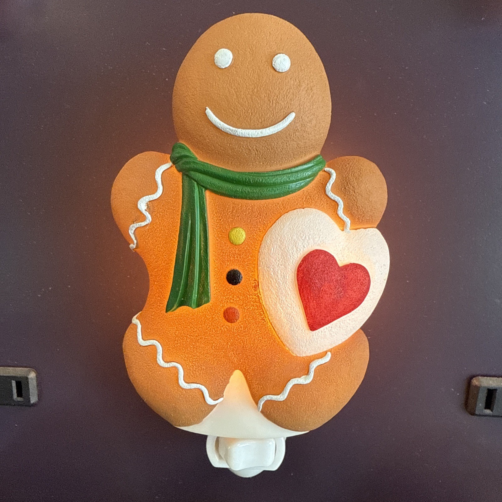 Ibis And Orchid Design Gingerbread Man Night Light New In Box