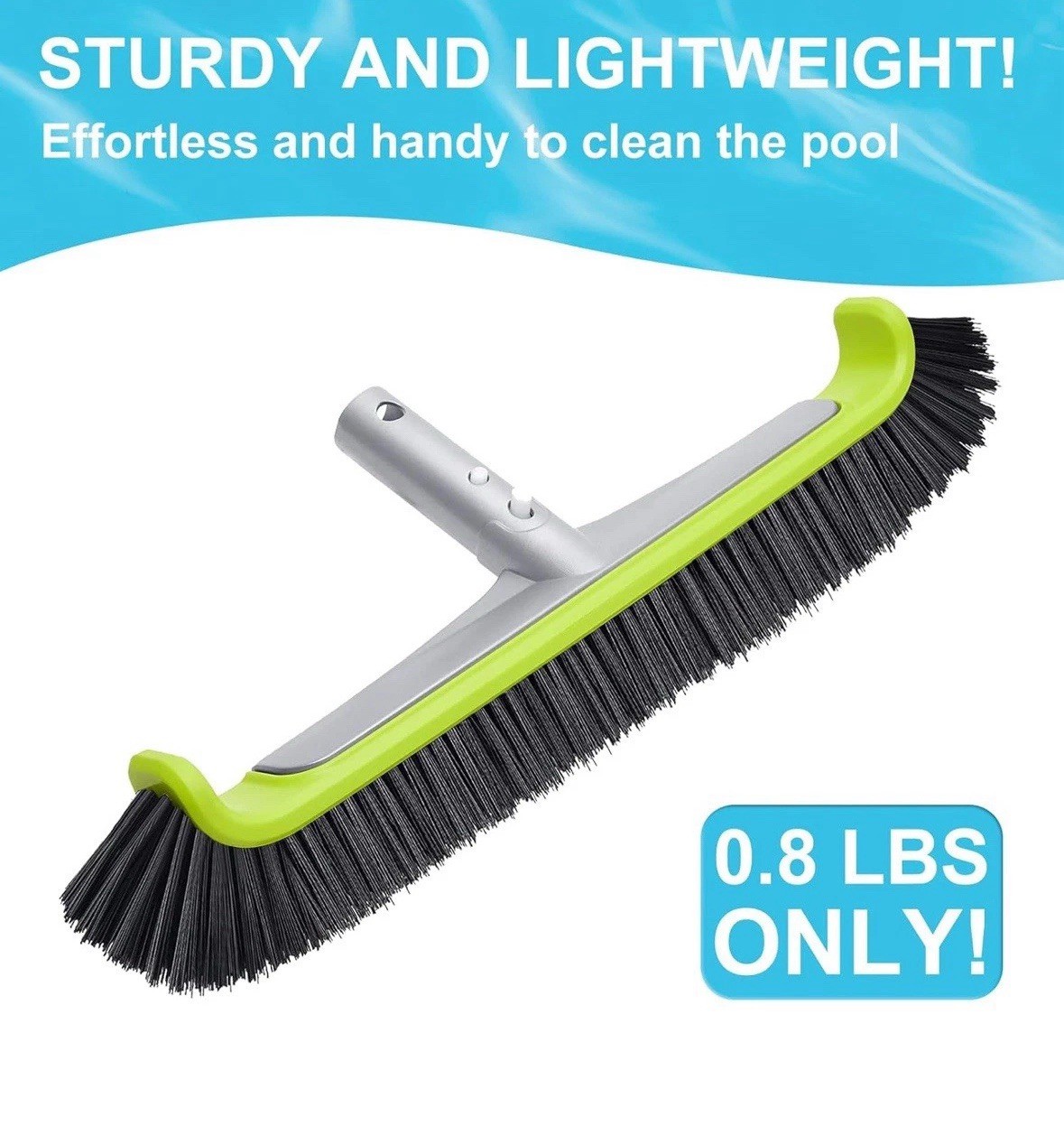 3 Pack Of Swimming Pool Wall Brush 17.5 Inch FREE SHIPPING