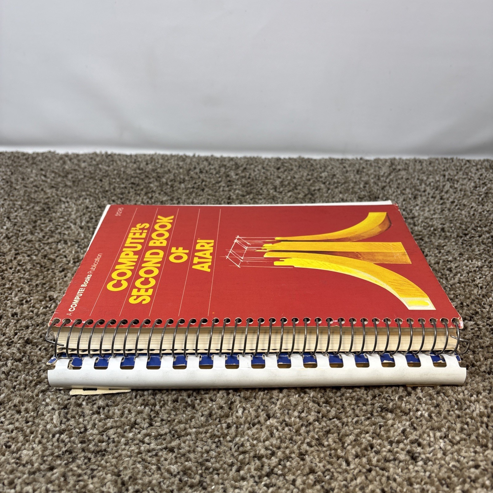 Atari Books Compute First Second Book Lot Spiral Bound Vintage Computer Manuals