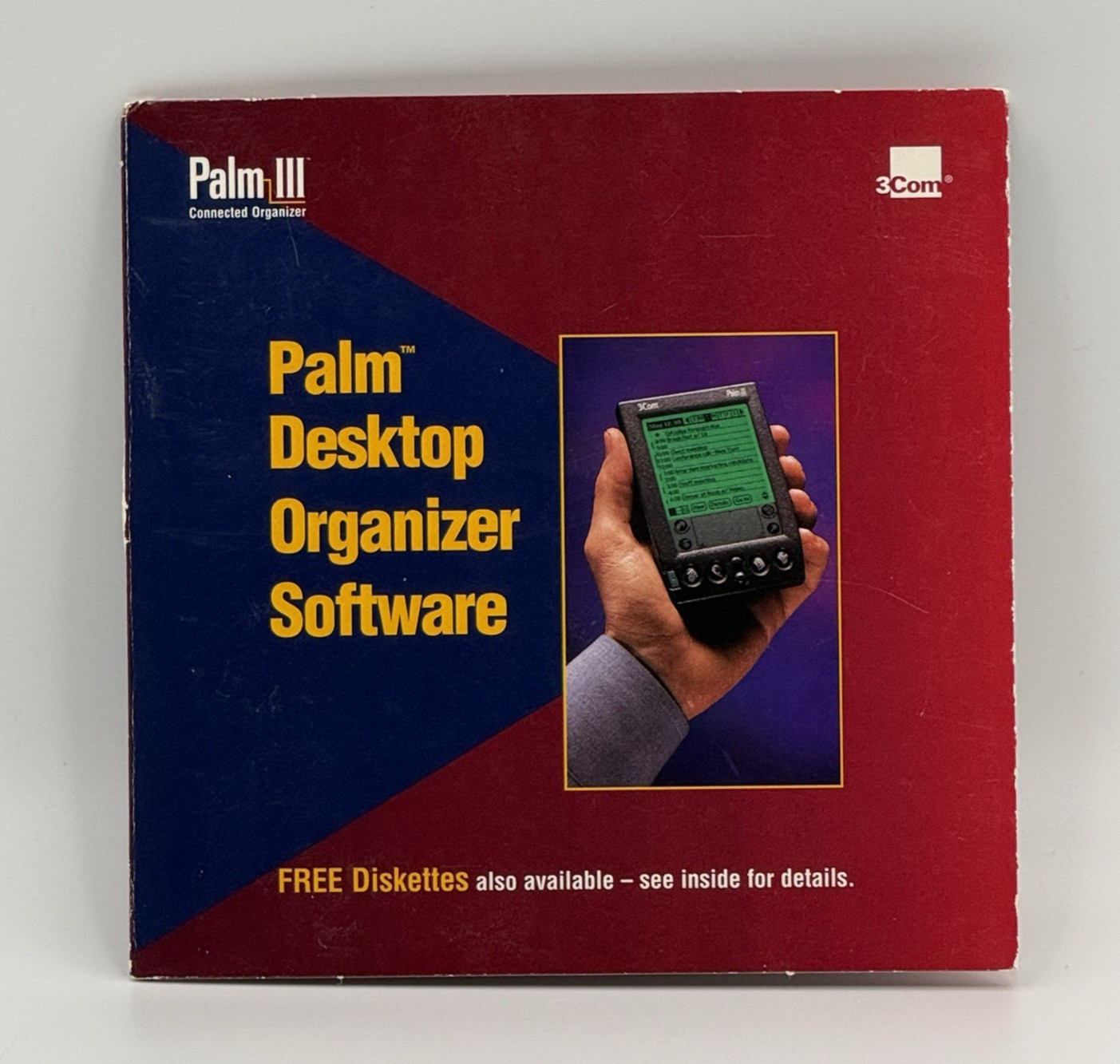 Palm III Desktop Organizer Software CD-ROM 3Com Vintage PDA Install Disc