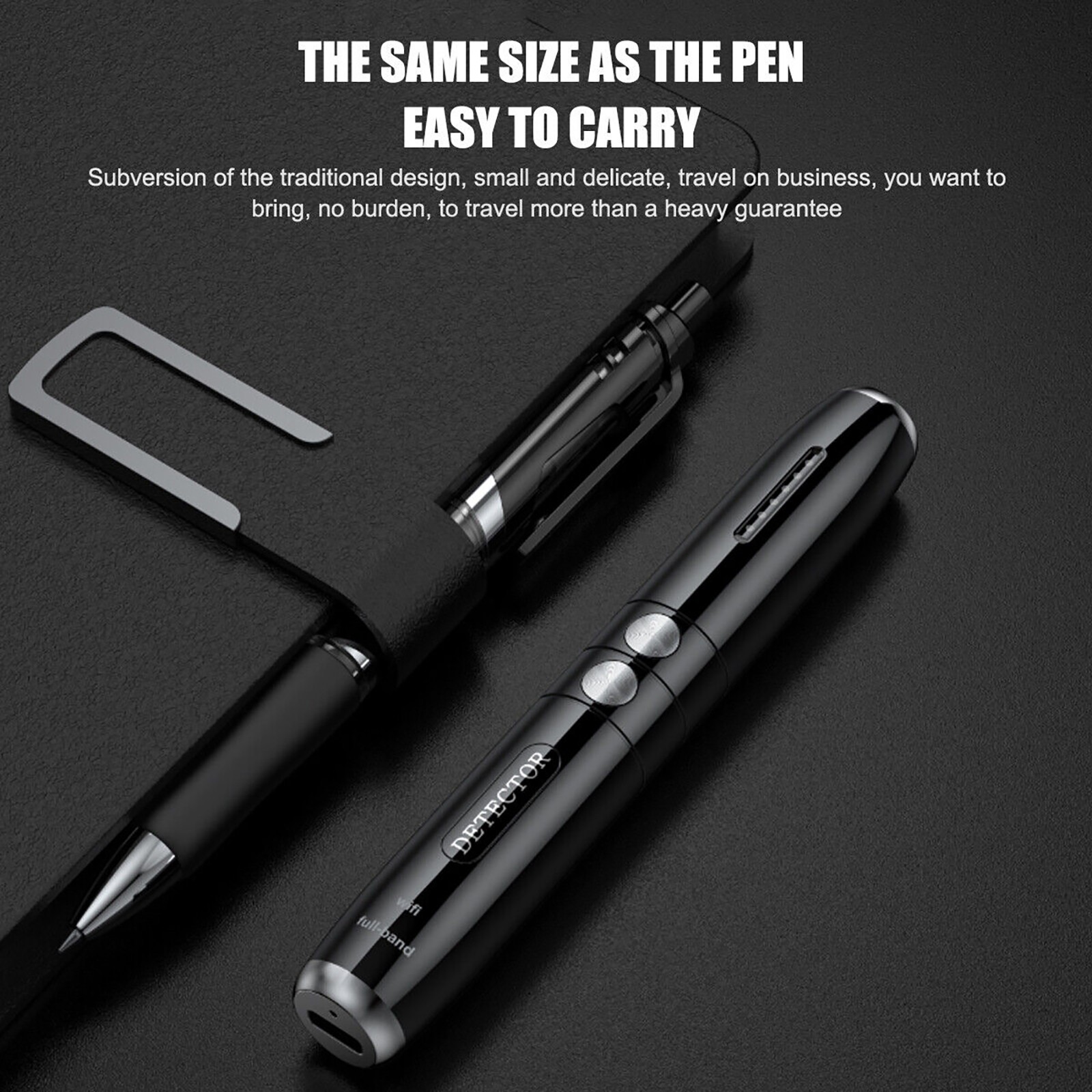 GPS RF Signal Detector Pen Anti-Spy Hidden Camera GSM Audio Bug Finder Recharge