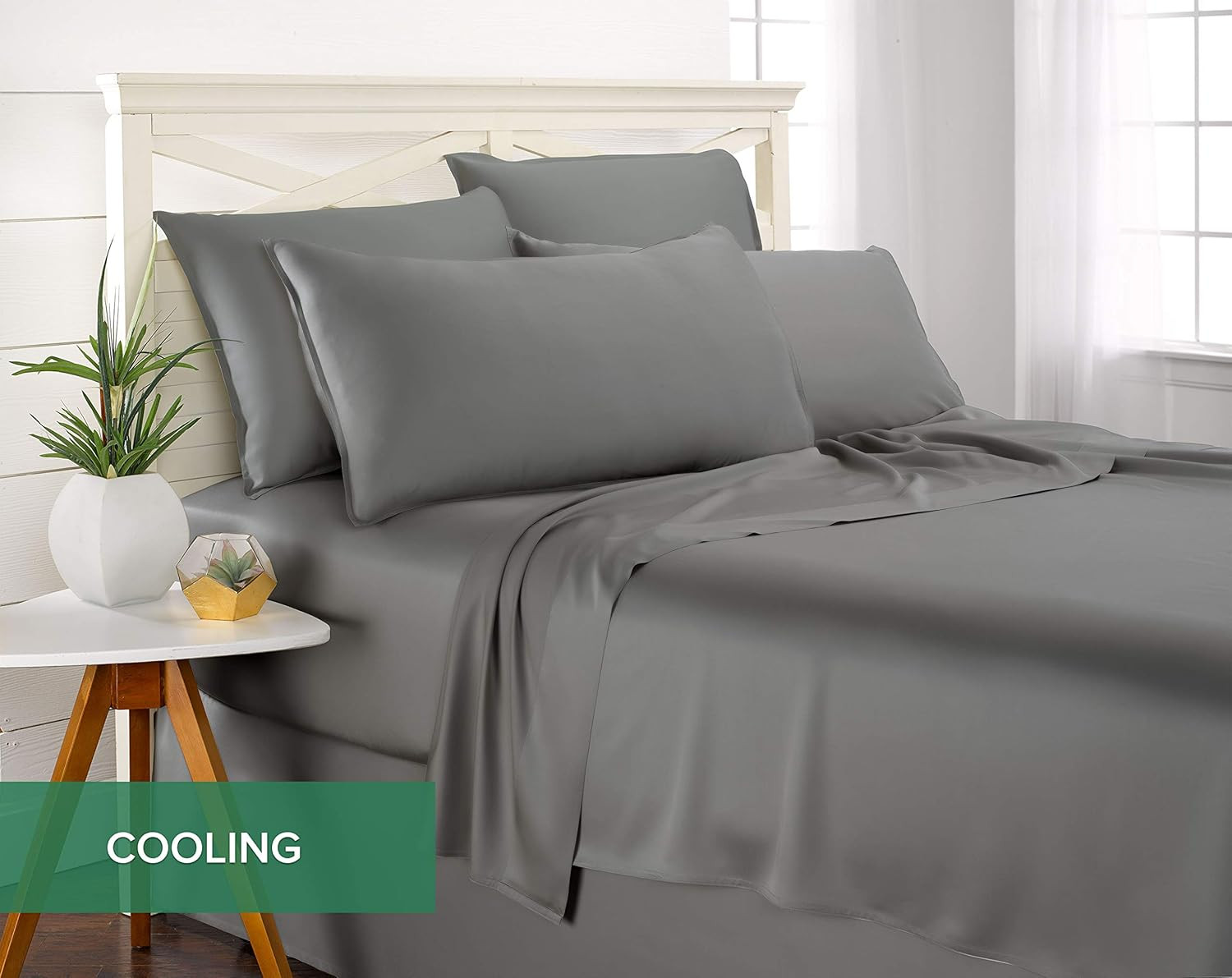 Twin Sheets by , Genuine 100% Organic Viscose Derived from Bamboo Bed Sheet Set,