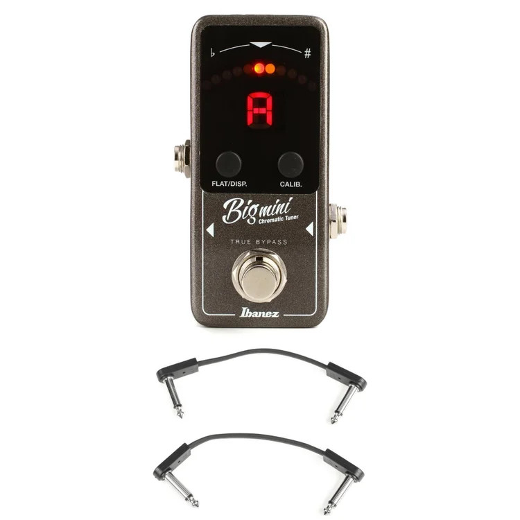 Ibanez BigMini Tuner Pedal with EBS Patch Cables