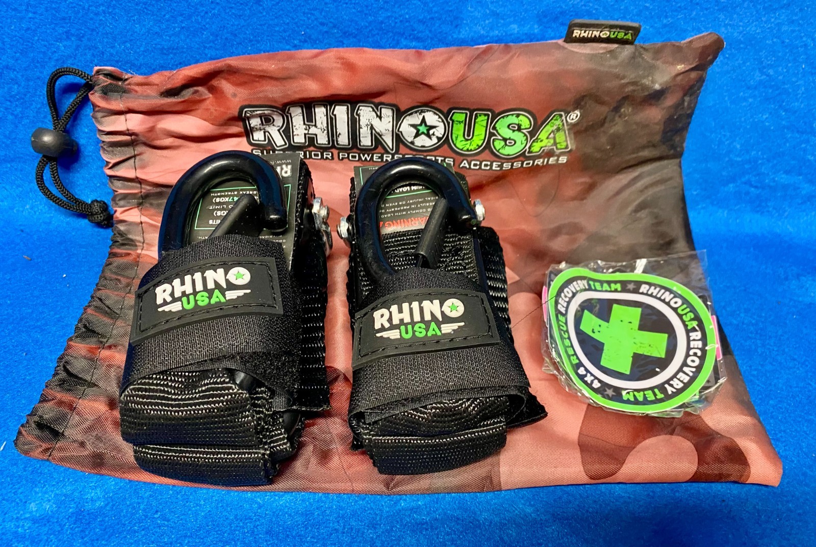 Rhino USA Boat Trailer Straps 2-Pack Heavy Duty 2" x 48" Boat Tie Down Strap