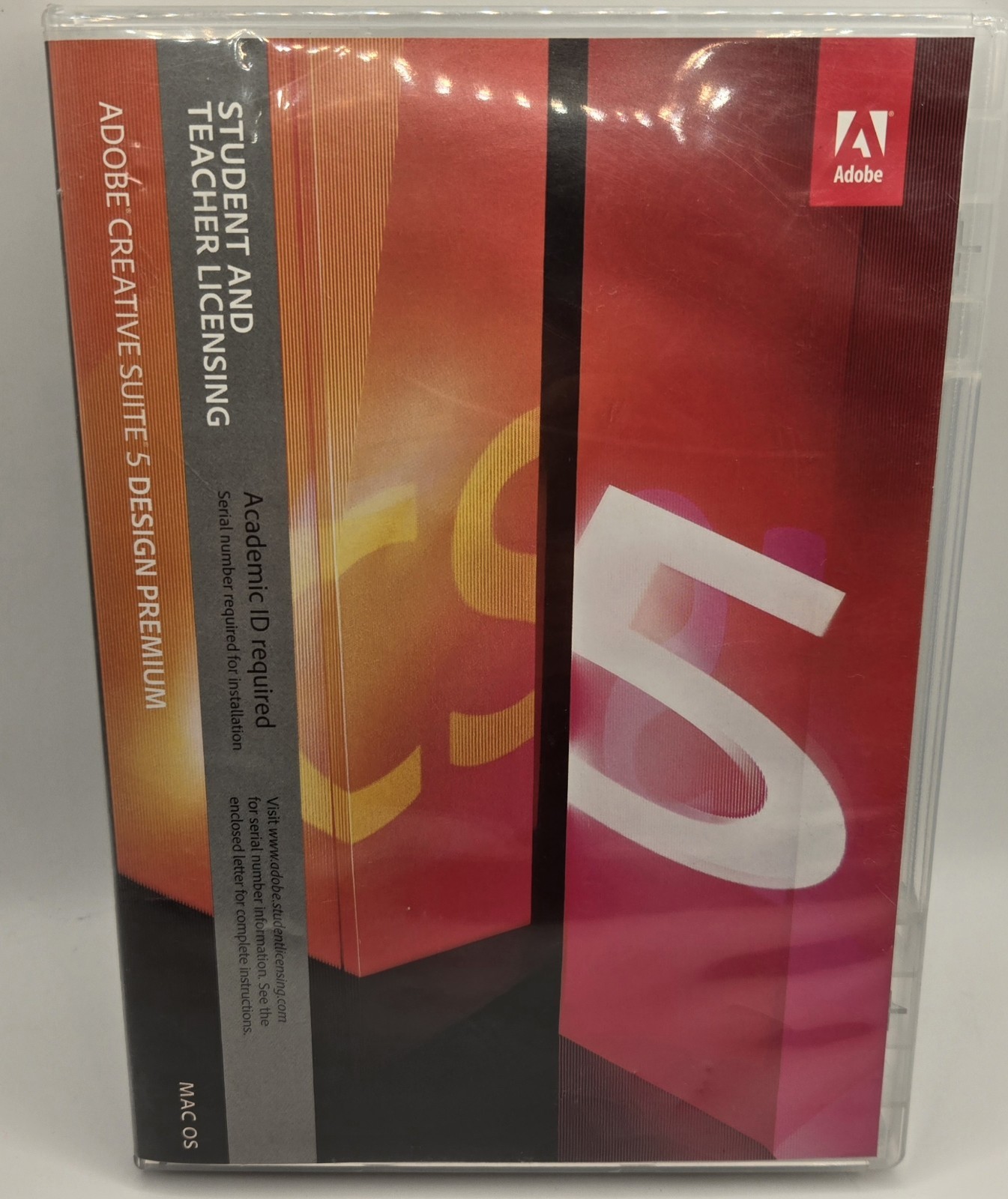 Adobe Creative Suite 5 Design Standard Student & Teacher for MAC OS w/ Code