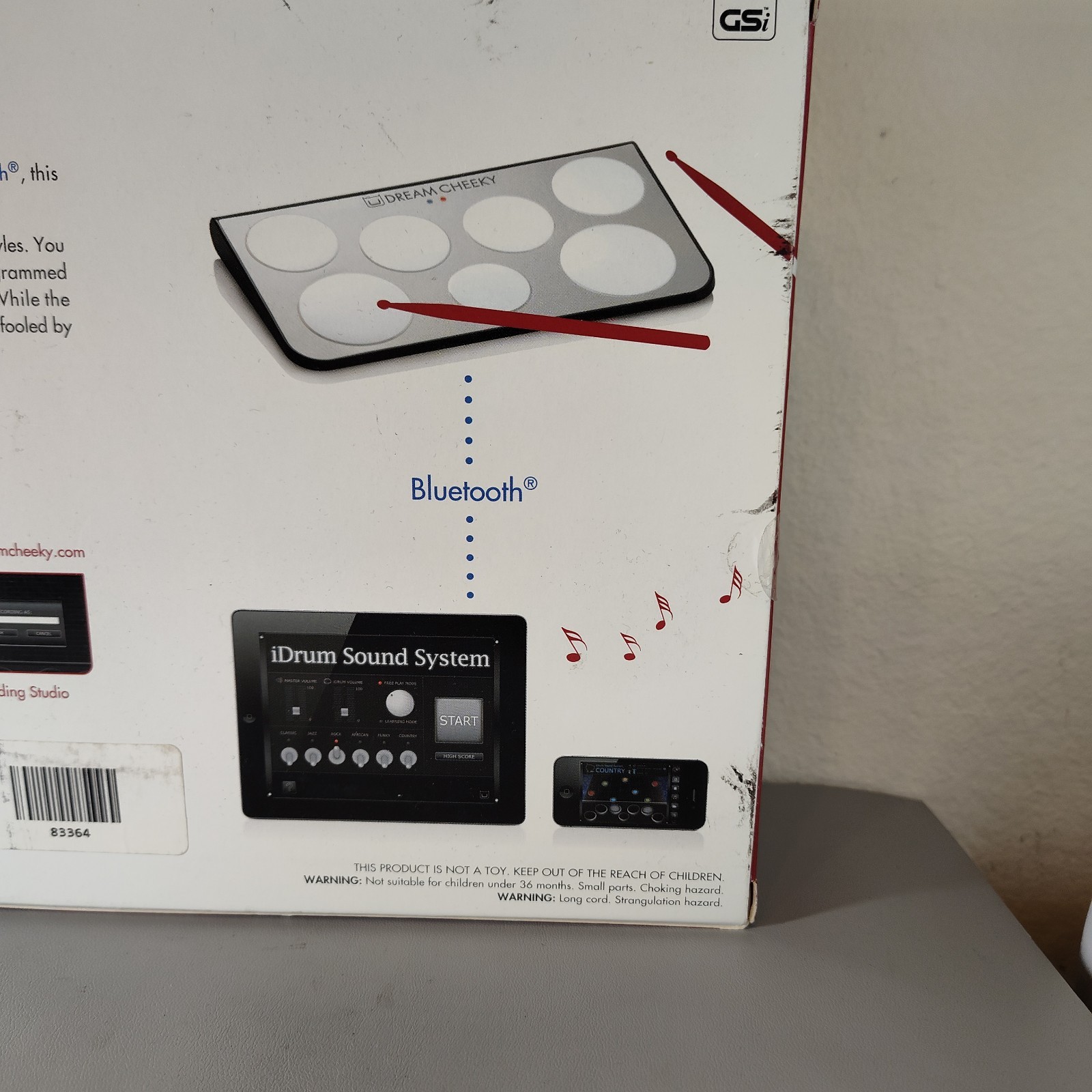 Dream Cheeky iDrum Wireless Bluetooth Drumpad for iPhone iPod iPad