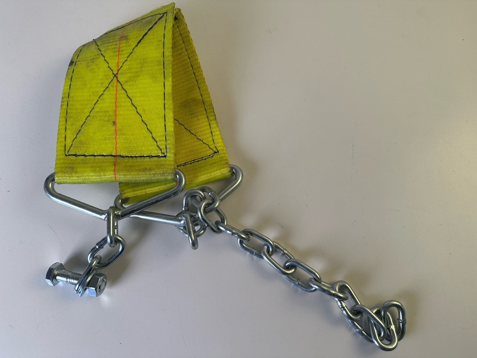 Stren-Flex 4" Heavy Duty Winch Strap with Chain Anchor Extension