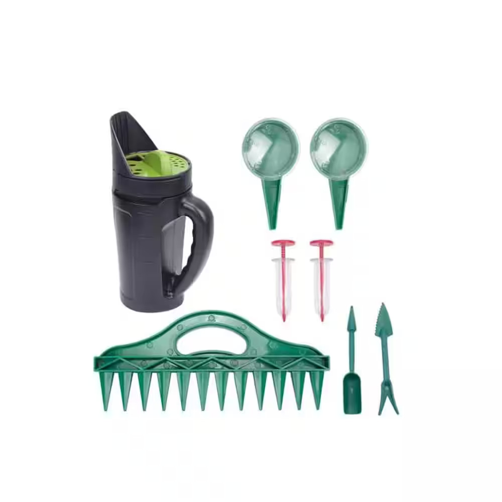 1.2Lb. Plastic Handheld Spreader for Seed Fertilizer Salt Ice Melt Food Mini Pla