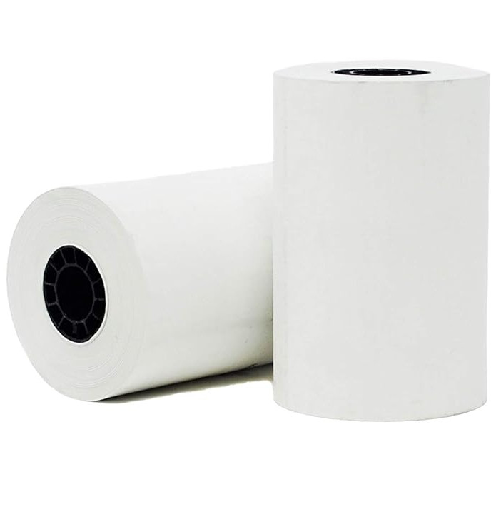 Lot of 2 3" X 55' Thermal Paper Rolls For Zebra IMZ320