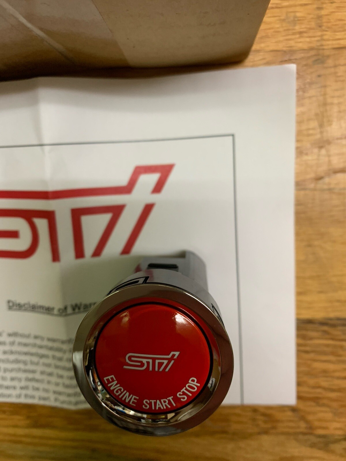 Push Start Button Without Status Light for Subaru BRZ STI - ST83031ST021