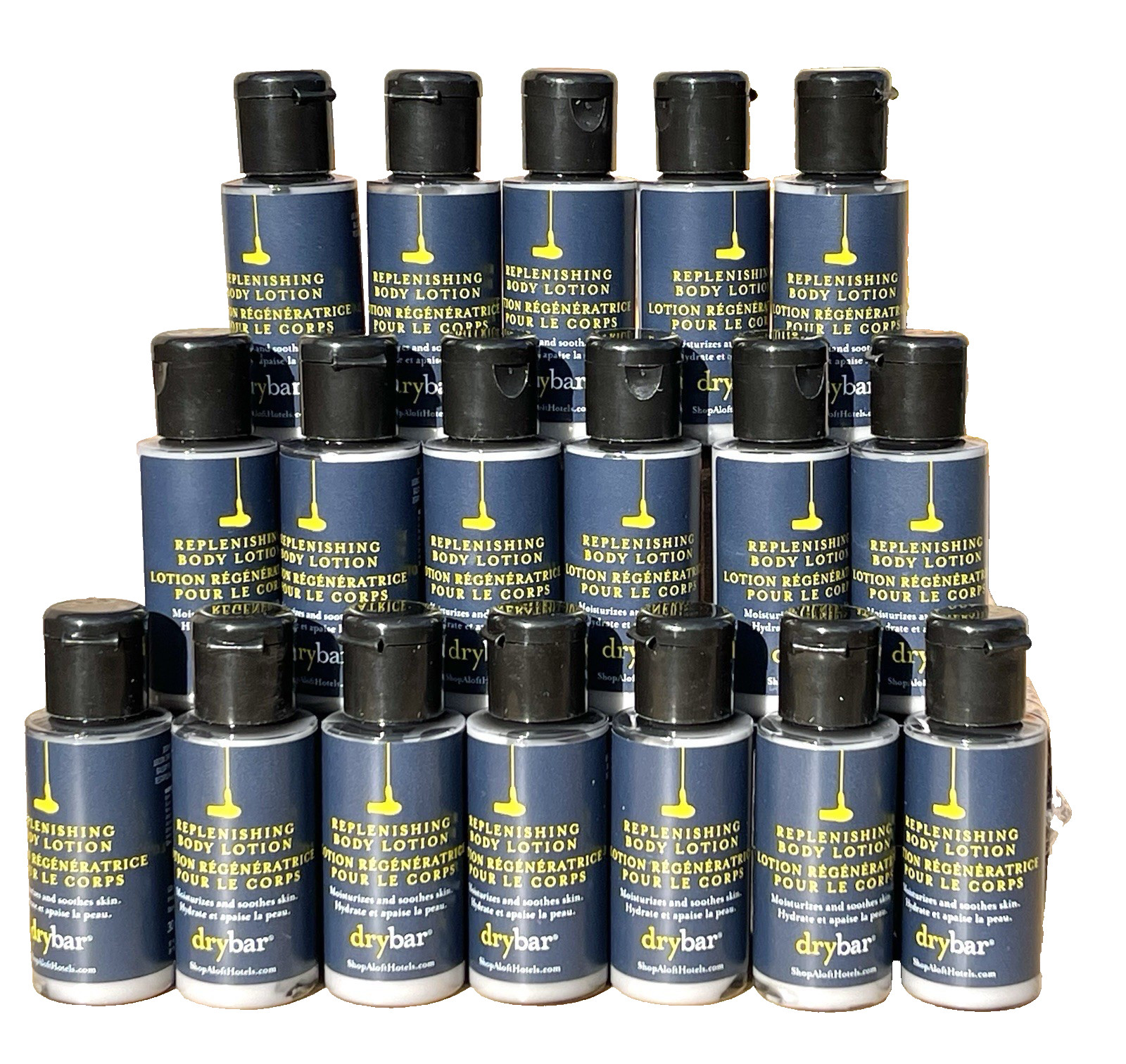 Lot of 18 ALOFT DRYBAR BODY LOTION, 1oz Bottles, Hotel Travel Size 18 Bottles