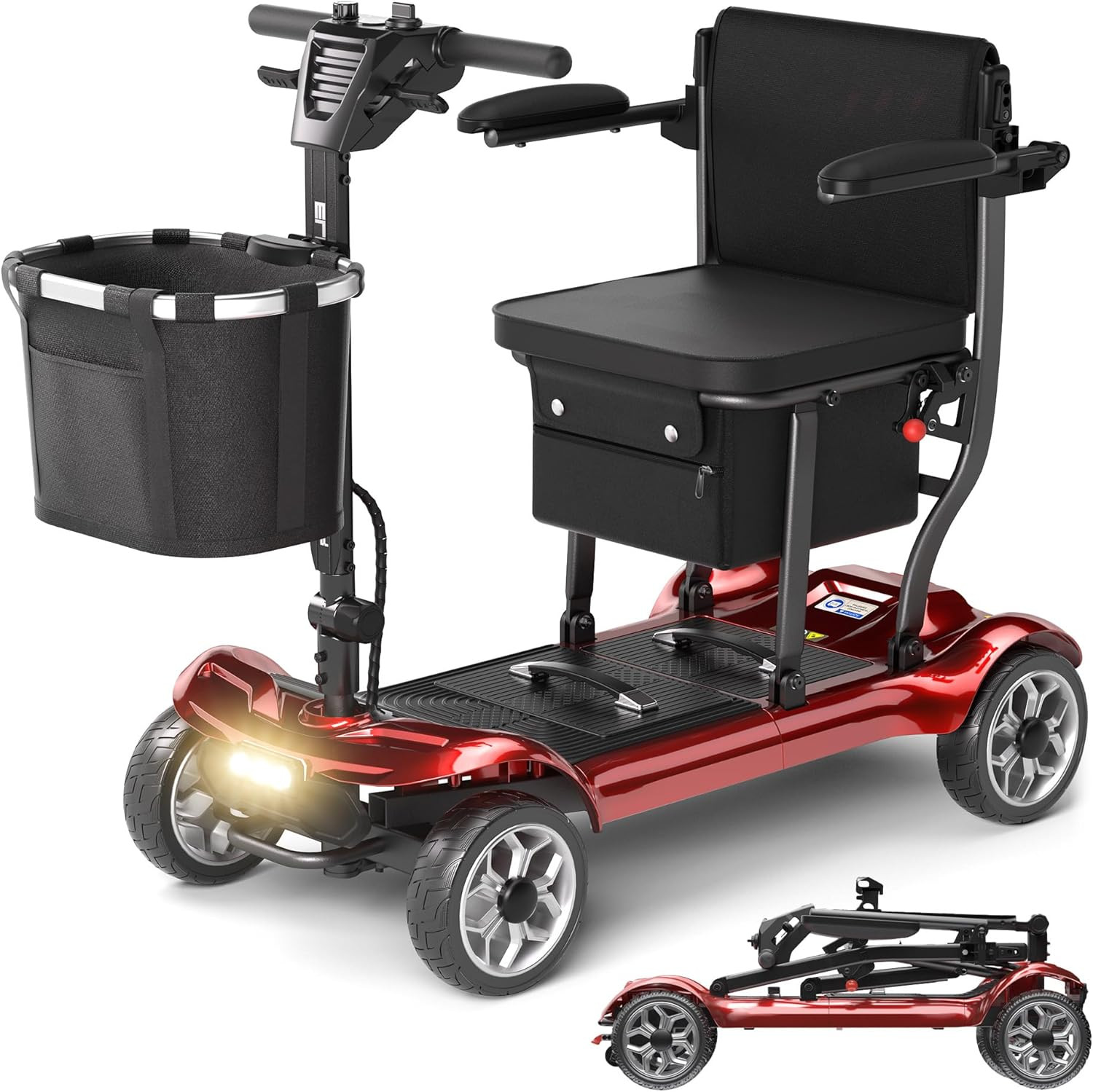 Lightweight Mobility Scooter for Seniors & Adults - Cruise & Airport Approved, 4