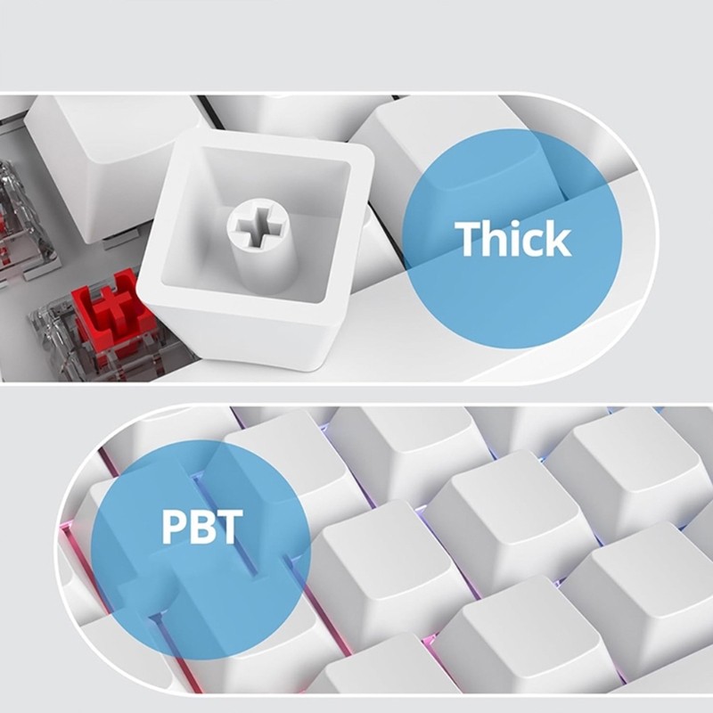 64Pieces PBT Blank Keycap Original Profile Gaming Keycap DIY Key Button Keycap