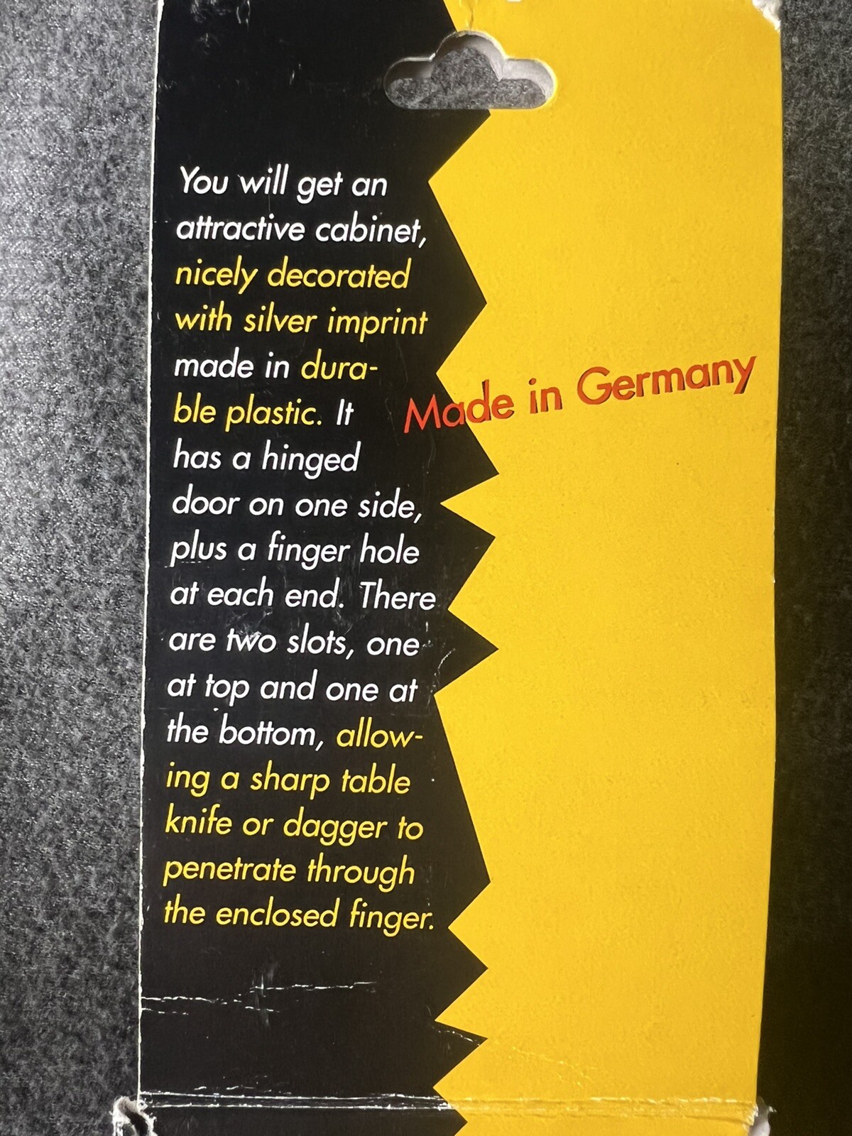 ￼￼🔥David Deval's KNIFE THRU FINGER Imported Germany Bizzare Spooky Magic🔥🔥