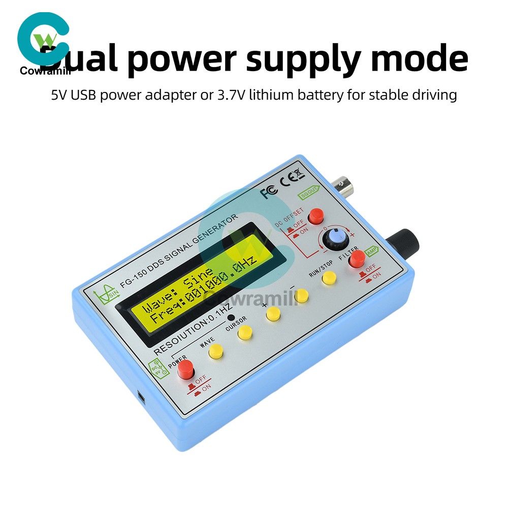 FG-150 DDS High-Precision Frequency Signal Generator with 15 Adjustable Waveform