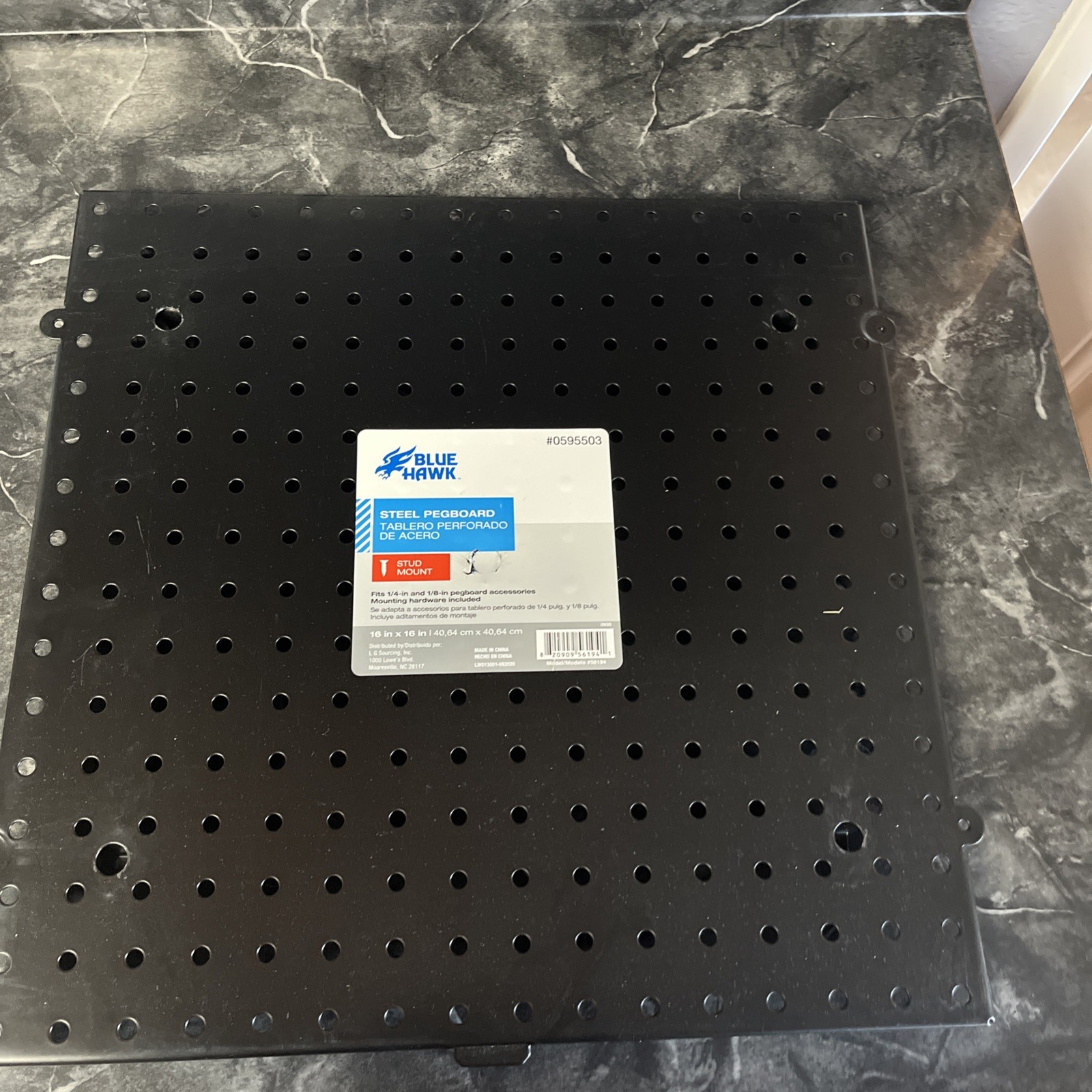 Blue Hawk Steel Pegboard 16x16
