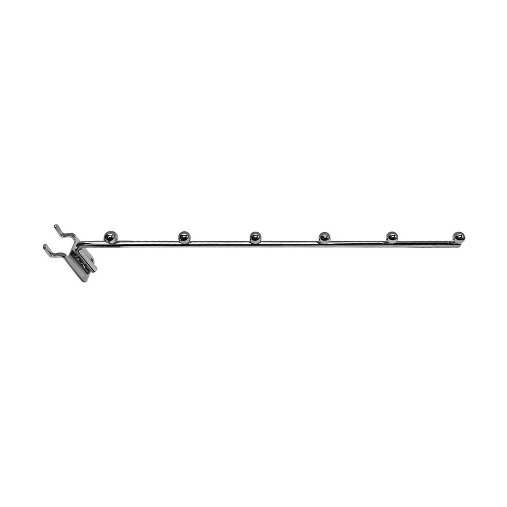 Chrome Pegboard 6 Ball 14" Long Waterfall Hanging Fixture Display