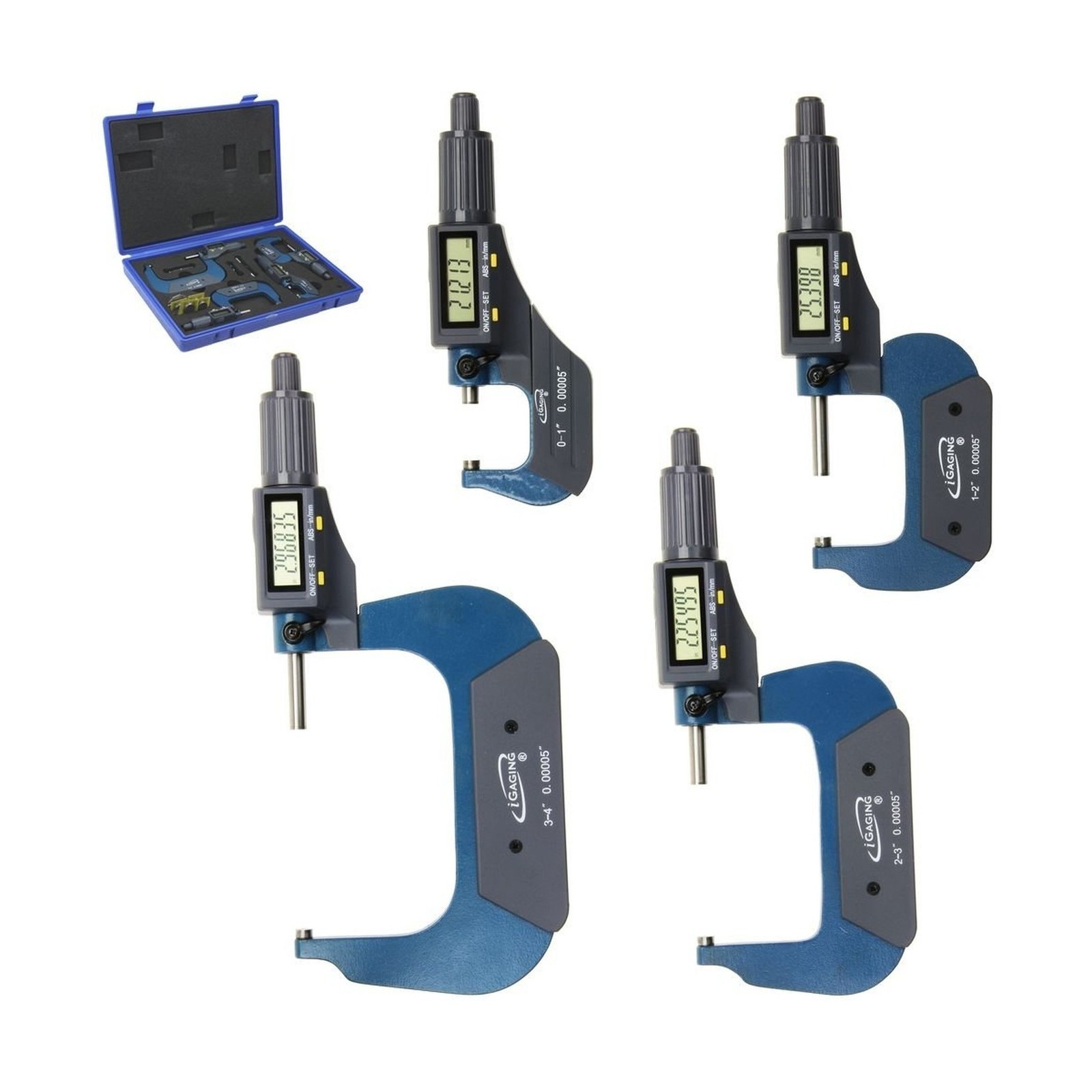 iGaging Digital Micrometer w Data Output 0-4"/0.00005"/0.001mm 35-040-214-i.