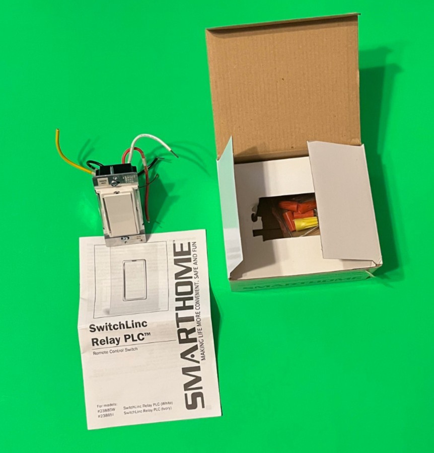 Smarthome Switchlinc Relay PLC Model 23885W,  X10, new in box