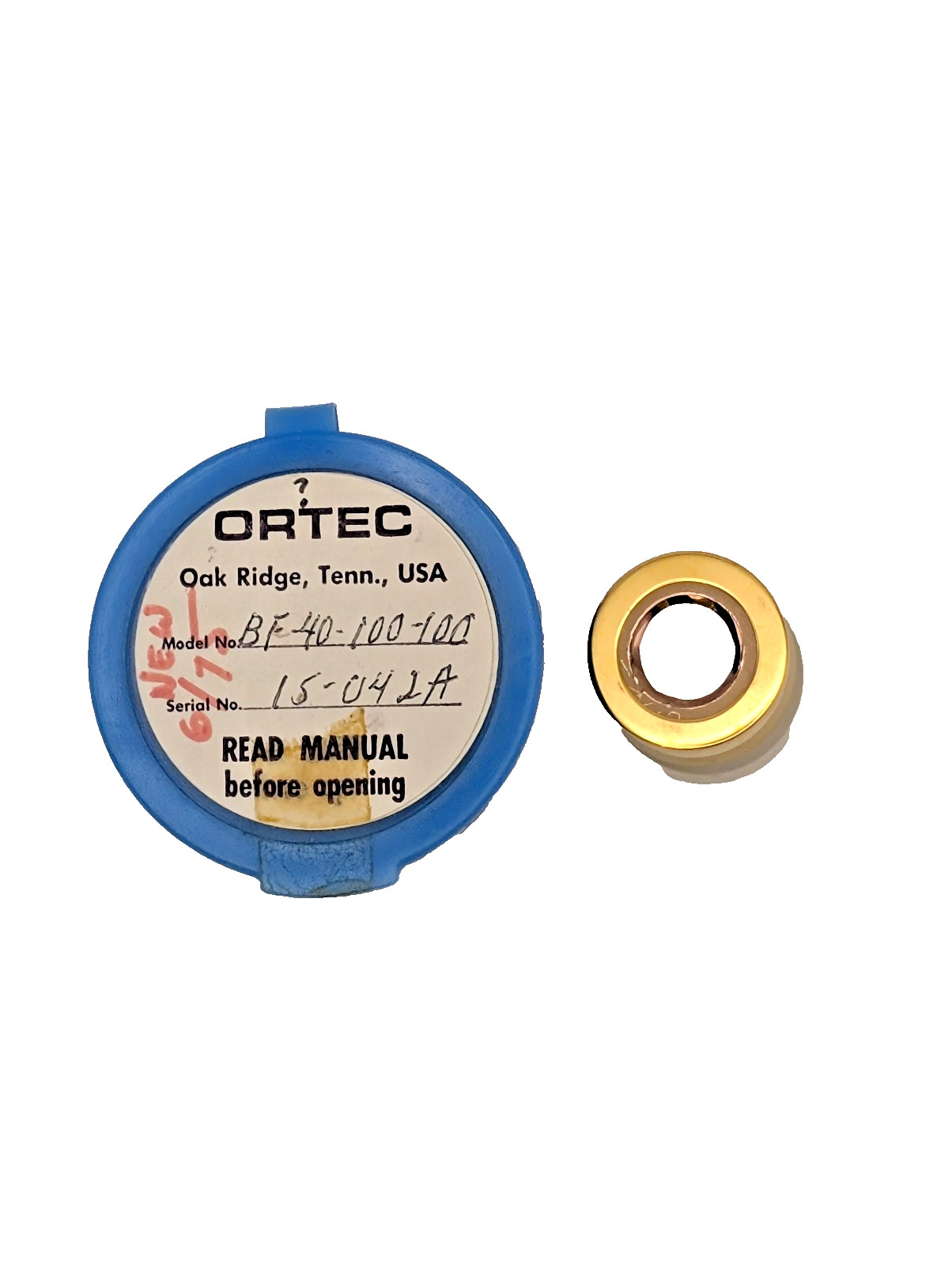 Ortec BF-40-100-100 Heavy Ion Spectrometry SSB Detector 100 mm2, Microdot