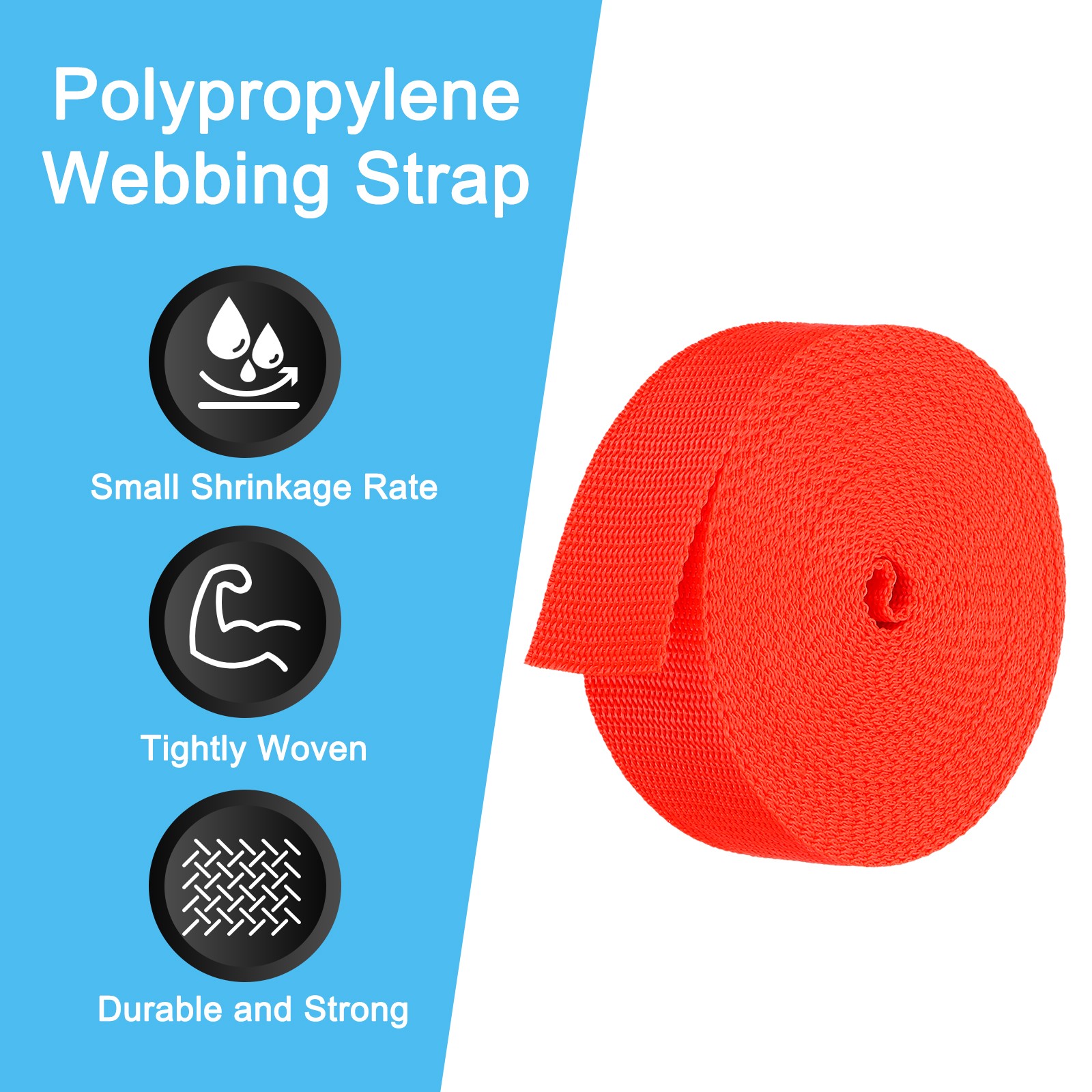 10 Yard Webbing 1.5 Inch Polypropylene Webbing Strap Chair Straps Red