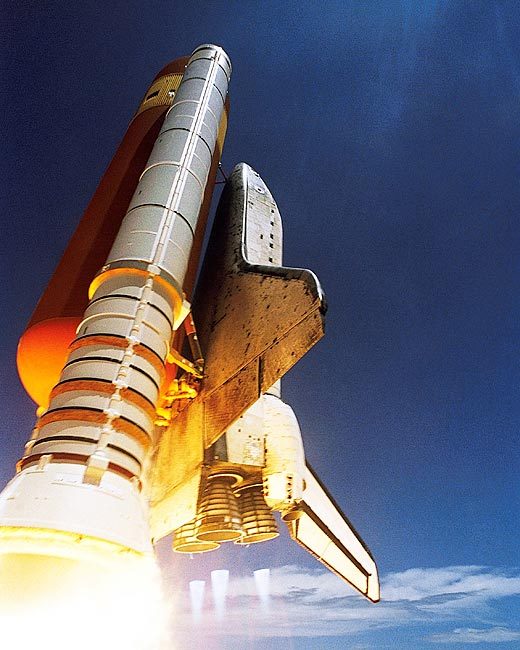 NASA STS-121 DISCOVERY LAUNCH AFTERBURNERS 8x10 GLOSSY PHOTO PRINT